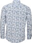 Fynch-Hatton Fantasy Flowers Button Down Shirt White-Blue