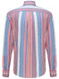 Fynch-Hatton Fantasy Multi Stripe Overhemd Sangria-Blue