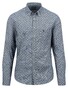 Fynch-Hatton Fantasy Pattern Button Down Overhemd Cloud Blue