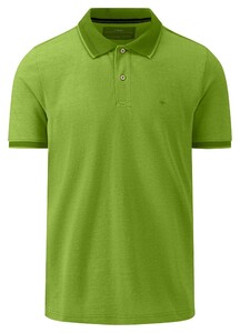Fynch-Hatton Fine 2-Tone Uni Subtle Contrast Poloshirt Leaf Green