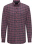 Fynch-Hatton Fine Check Button Down Flannel Shirt Amarena