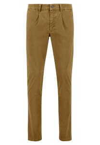 Fynch-Hatton Fine Printed Structure Chino Pants Camel