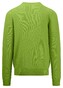 Fynch-Hatton Fine Structure Cotton O-Neck Pullover Leaf Green