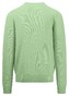 Fynch-Hatton Fine Structure Cotton O-Neck Pullover Soft Green