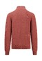 Fynch-Hatton Fine Structure Cotton Troyer-Zip Pullover Orient Red
