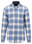 Fynch-Hatton Flanel Check Button Down Overhemd Cloud Blue