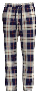 Fynch-Hatton Flanel Lounge Check Nachtmode Winter White-Navy-Flame