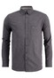 Fynch-Hatton Flanel Shirt Button Down Overhemd Charcoal