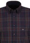 Fynch-Hatton Flannel Check Button Down Shirt Navy