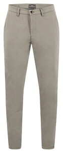 Fynch-Hatton Flat-Front Uni Color Cotton Subtle Stretch Broek Khaki