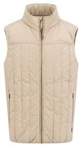 Fynch-Hatton Fleece Lined Puffer Vest Body-Warmer Beige