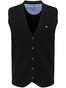 Fynch-Hatton Front Structure Buttons Premium Knit Waistcoat Charcoal