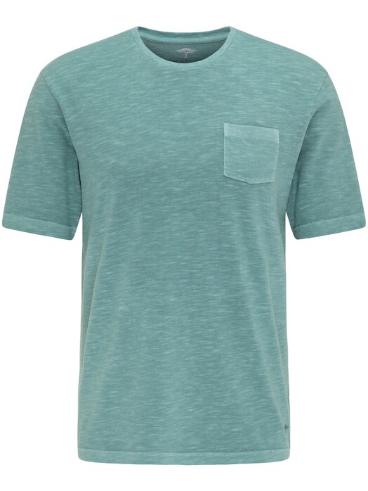 Fynch-Hatton Garment Dyed Breast Pocket T-Shirt Lindgreen
