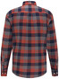 Fynch-Hatton Heavy Flannel Check Shirt Burnt Sienna