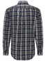 Fynch-Hatton Heavy Flannel Combi Check Shirt Navy