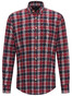 Fynch-Hatton Heavy Flannel Combi Check Shirt Zinfandel