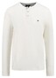 Fynch-Hatton Henley Heavy Slub Longsleeve T-Shirt New Off White