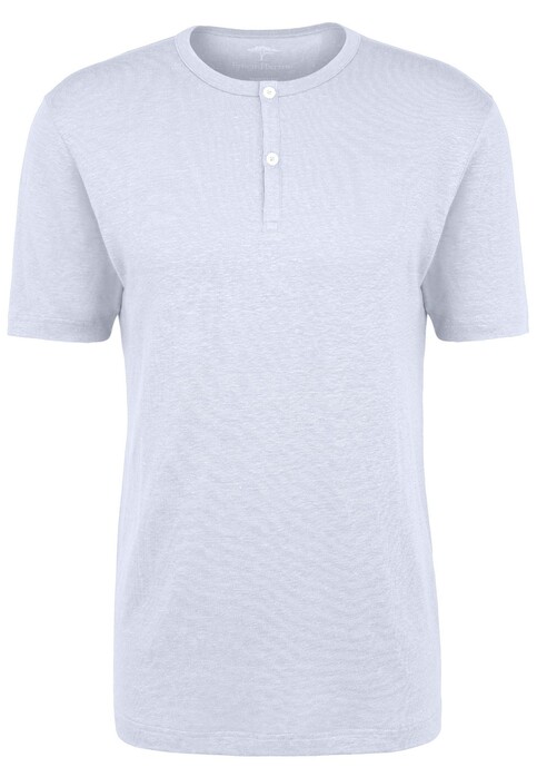 Fynch-Hatton Henley Shirt Linen T-Shirt White