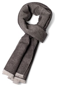 Fynch-Hatton Heringbone Pattern Sjaal Charcoal