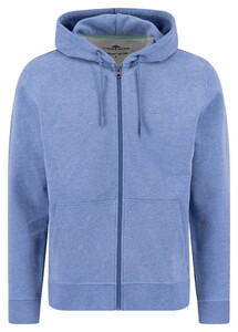 Fynch-Hatton Hooded Sweat Cardigan Vest Crystal Blue