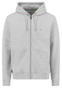 Fynch-Hatton Hooded Sweat Cardigan Vest Grijs