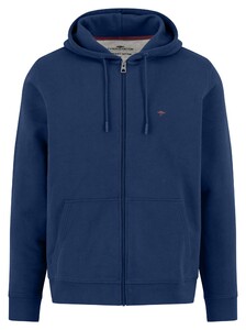 Fynch-Hatton Hooded Sweat Cardigan Vest Midnight