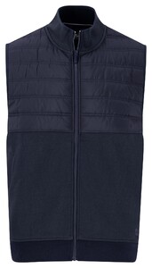 Fynch-Hatton Hybrid Stand-Up Zip Collar Body-Warmer Navy