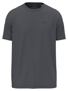 Fynch-Hatton Interlock Uni Color Crew Neck T-Shirt Asphalt