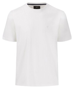 Fynch-Hatton Interlock Uni Color Crew Neck T-Shirt Wit