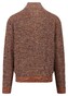 Fynch-Hatton Knit Troyer Zip Mouliné Pullover Flame