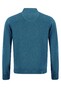 Fynch-Hatton Knitted Cardigan Zip Superfine Cotton Bright Ocean