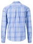 Fynch-Hatton Large Check Button-Down Overhemd Crystal Blue