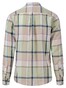 Fynch-Hatton Large Check Linen Button Down Shirt Soft Green