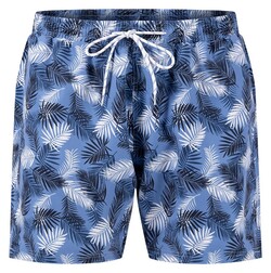 Fynch-Hatton Leaves Fantasy Drawstring Swim Short Crystal Blue