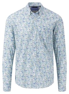 Fynch-Hatton Light Flower Fantasy Button-Down Overhemd Soft Groen