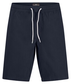 Fynch-Hatton Light Garmentdye Drawstring Pull-On Bermuda Dark Navy