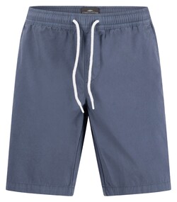 Fynch-Hatton Light Garmentdye Drawstring Pull-On Bermuda Elephant Blue
