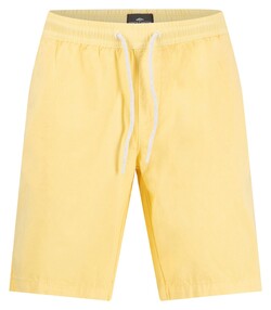 Fynch-Hatton Light Garmentdye Drawstring Pull-On Bermuda Pale Yellow