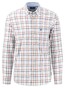 Fynch-Hatton Light Oxford Combi Check Overhemd Wit-Multi