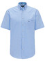 Fynch-Hatton Light Summer Shirt Overhemd Midden Blauw