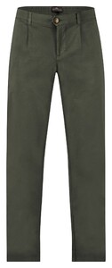 Fynch-Hatton Lightweight Pleated Chino Pants Dusty Forest