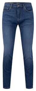 Fynch-Hatton Lightweight Summer Denim 5-Pocket Jeans Midden Blauw