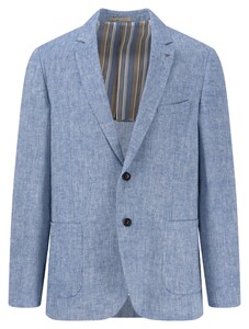 Fynch-Hatton Linen Blend Herringbone Blazer Summer Breeze
