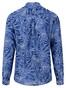 Fynch-Hatton Linen Bold Leaves Pattern Shirt Night