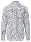 Fynch-Hatton Linen Cotton Allover Abstract Pattern Shirt Navy