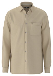 Fynch-Hatton Linen Cotton Solid Color Overshirt Sand