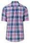 Fynch-Hatton Linen Fine Line Check Shirt Dusty Lavender