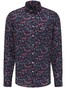 Fynch-Hatton Linen Flowers Button Down Shirt Thistle
