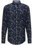 Fynch-Hatton Linen Flowers Shirt Navy
