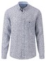 Fynch-Hatton Linen Mini Abstract Pattern Button Down Shirt Navy